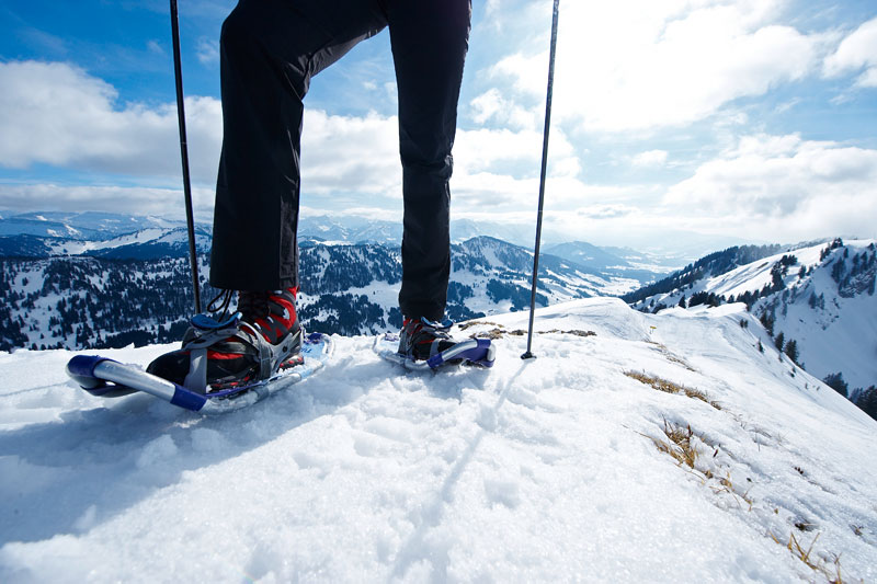 Schneeschuhwandern im Allgäu: Winterwanderwege in Oberstaufen