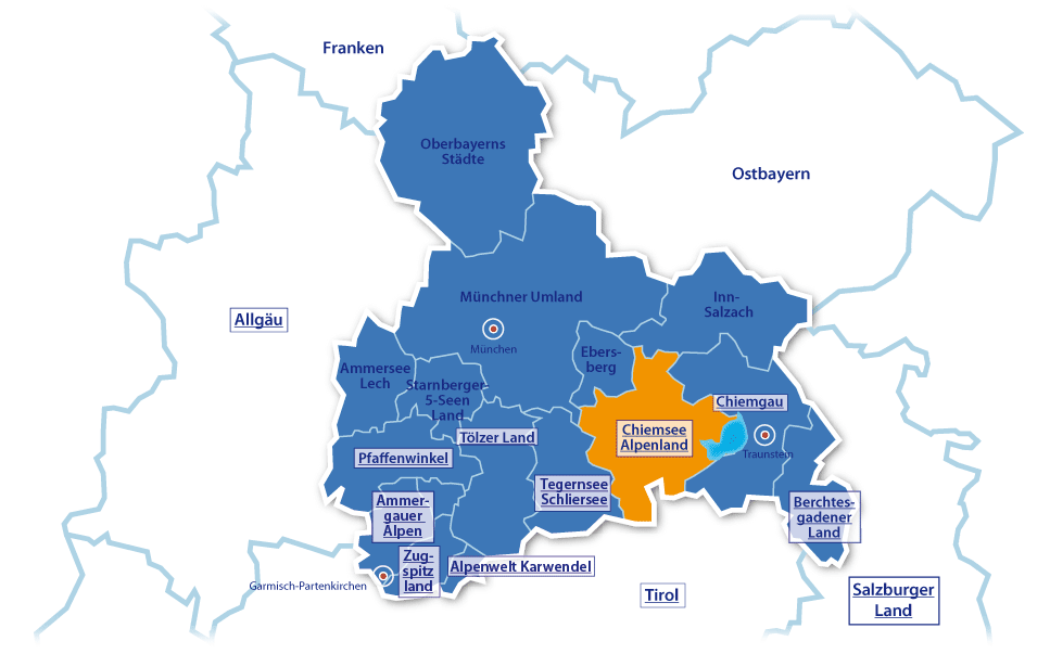 Alpenurlaub Chiemsee Alpenland, Oberbayern, Deutschland