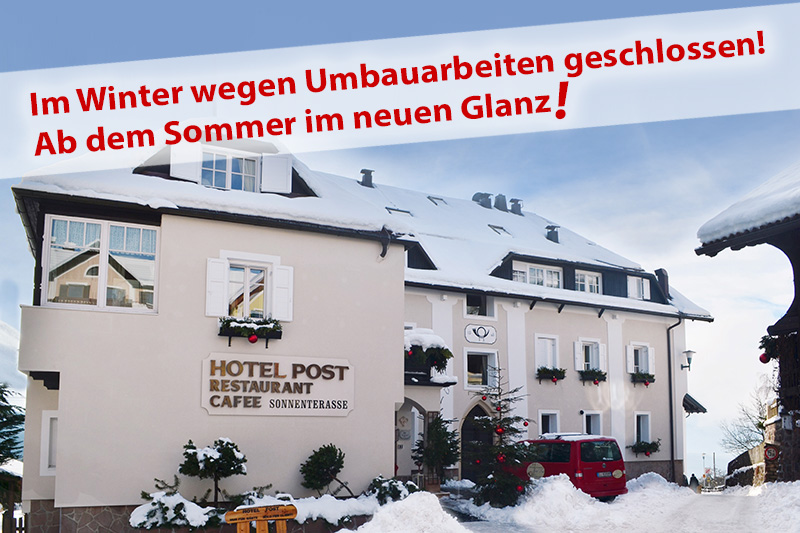 Diese Wintersaison ist das Hotel Post Victoria geschlossen