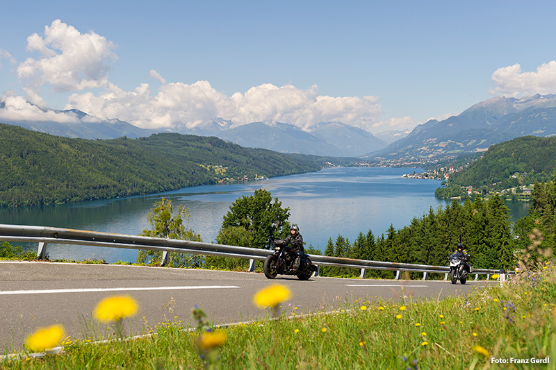 “Starten Sie die Motoren” im Motorradland Kärnten - rund um die Region Millstätter See