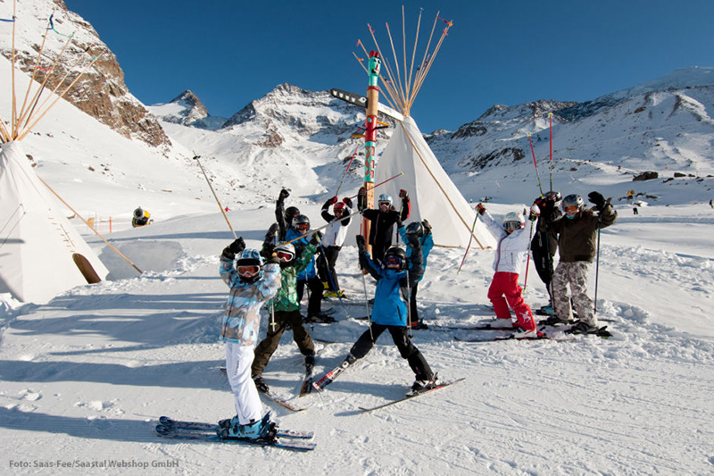 Ski Fun- und Kinderpark in Saas-Fee