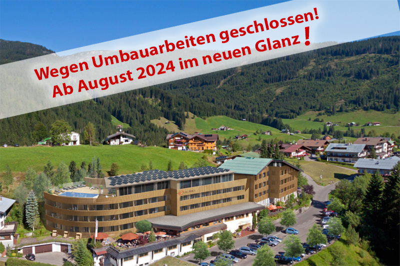Wegen Umbauarbeiten ist das Hotel Erlebach derzeit geschlossen! Ab 1. August 2024 im neuen Glanz !
