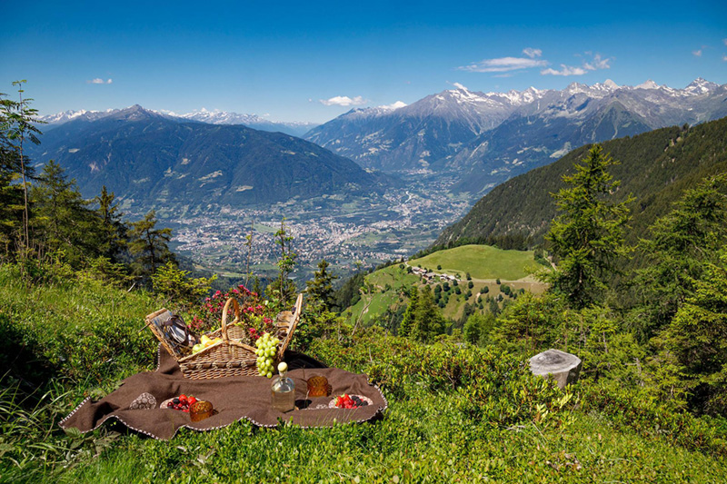 Picknicken in der schönsten Bergwelt