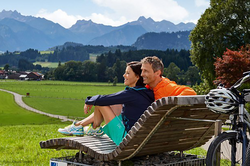 Der Radfernweg Radrunde Allgäu führt euch auch nach Maierhöfen