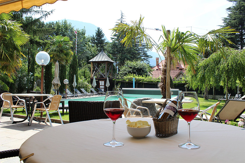 Hotel Weingut mitten in Meran in idyllischer und absolut ruhiger Lage