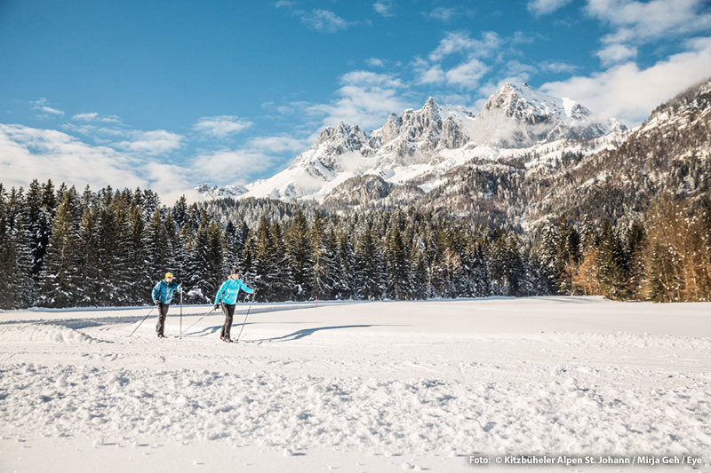 Gratis Nutzung der 250 km Langlaufloipen in der Region St. Johann in Tirol