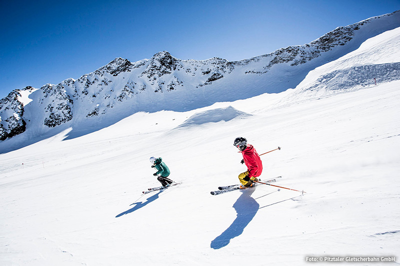 Bestens präparierte Naturschneepisten zum Gletscherskifahren