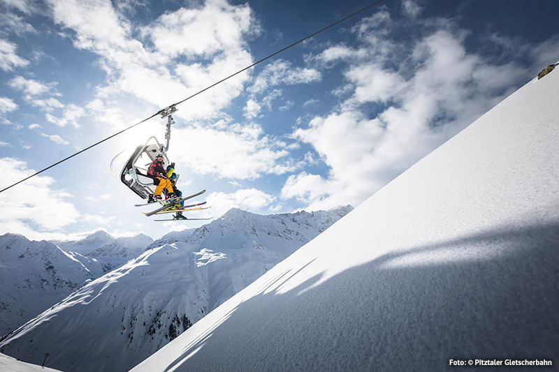Skifahren im Skigebiet Rifflsee von 1.680 m bis auf 2.880 m