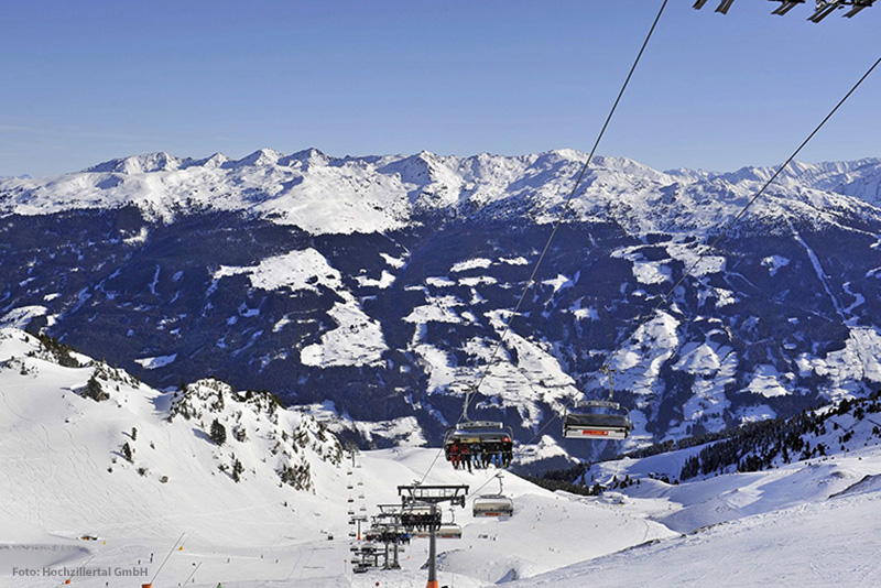 Skigebiet Fügen - Kaltenbach - Hochzillertal in Tirol