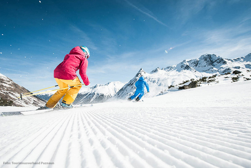 Skifahren im Skigebiet Galtür