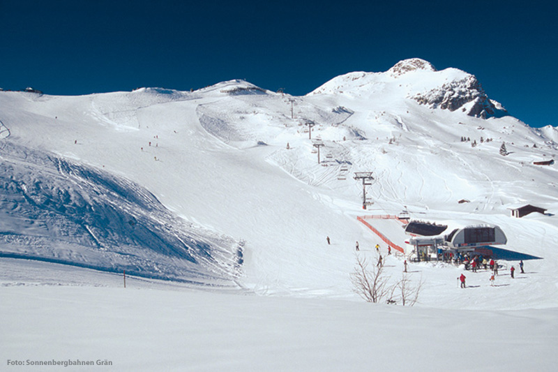 Ausblick Bergstation im Skigebiet Grän - Füssener Jöchle in der Region Tannheimer Tal