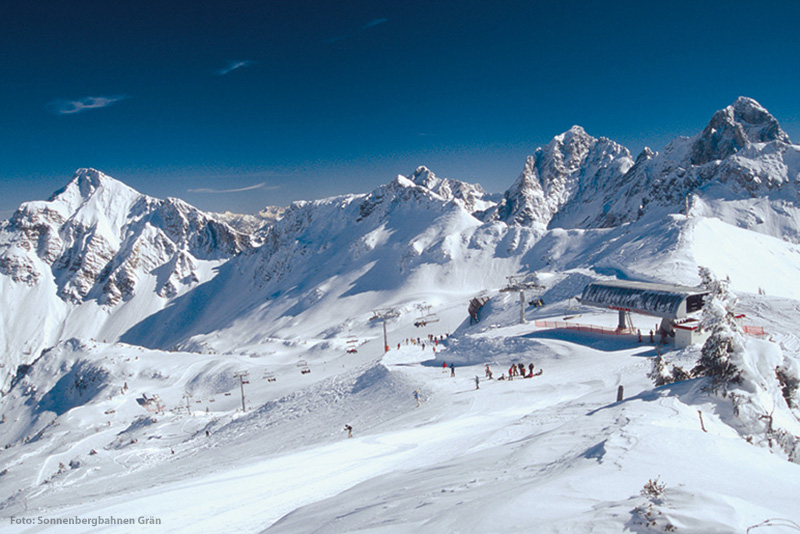 Skigebiet Grän - Füssener Jöchle im Tannheimer Tal in Tirol