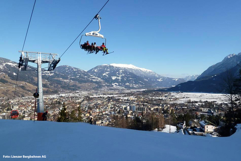 Lift mit Blick auf Lienz - Osttirol