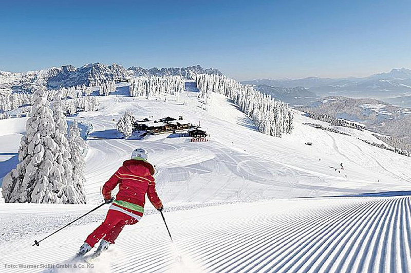 Perfekte Pistenverhältnisse zum Skifahren in Mittenwald - Oberbayern