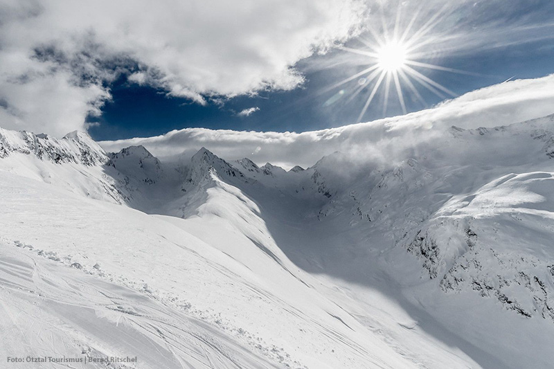 So schön ist Skifahren in den Ötztaler Alpen