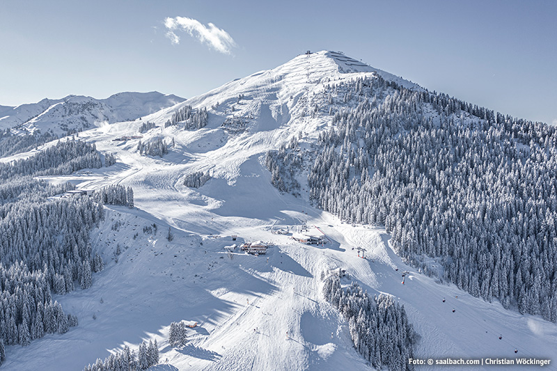 Skigebiet am Zwölferkogel in den Glemmtaler Alpen