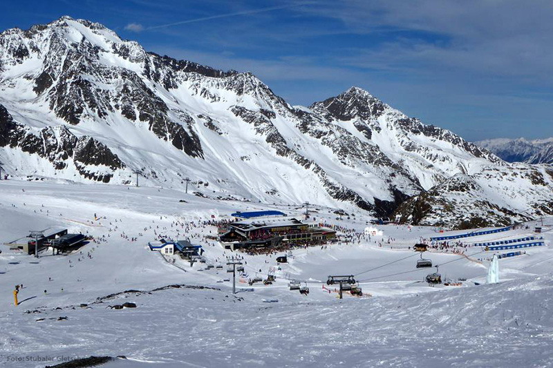 Skigebiet Stubaier Gletscher in Tirol - Österreich
