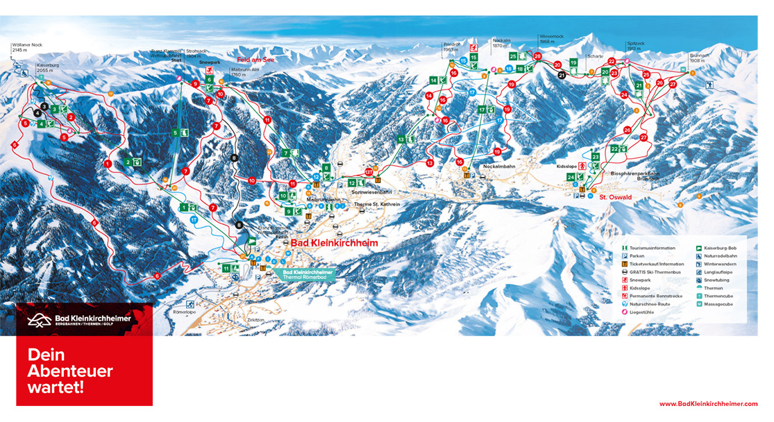 Pistenplan Bad Kleinkirchheim