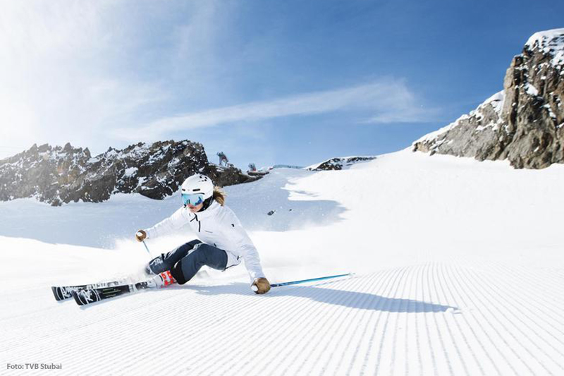 Skifahren im Stubaital