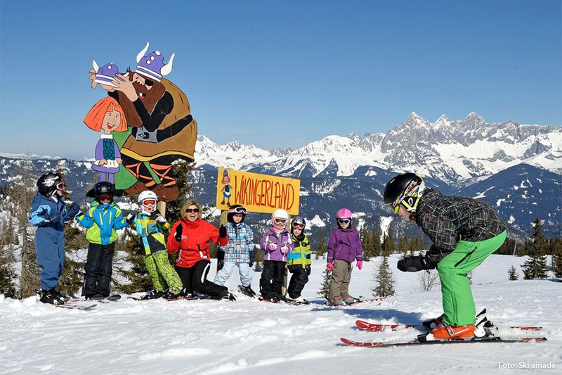 3 liebevoll gestaltete Kinderskirouten im Skigebiet Fageralm