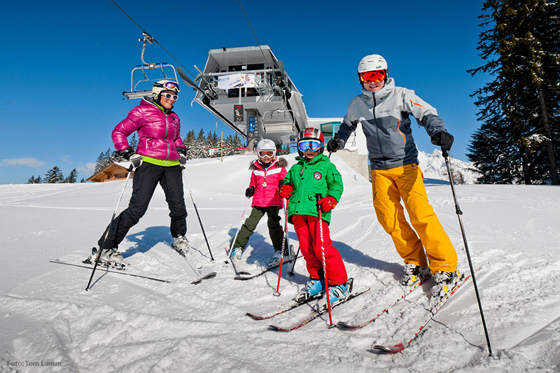 Familienskifahren in Filzmoos (ski amadé)