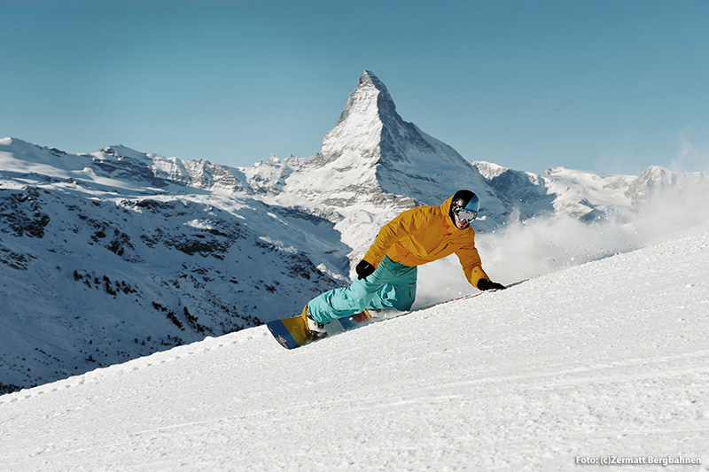 Skifahren am Matterhorn