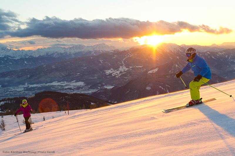 Skifahren auf der Gerlitzen Alpe