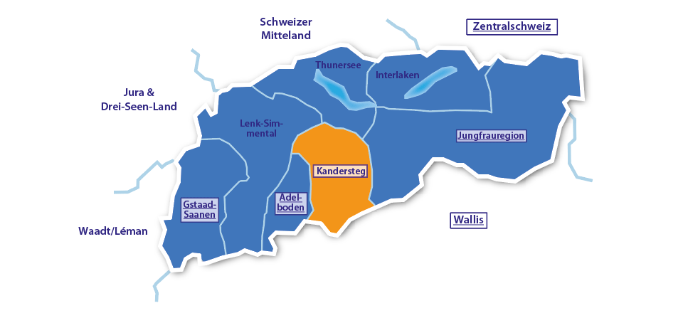 Alpenurlaub Urlaubsregion Kandersteg, Berner Oberland, Schweiz