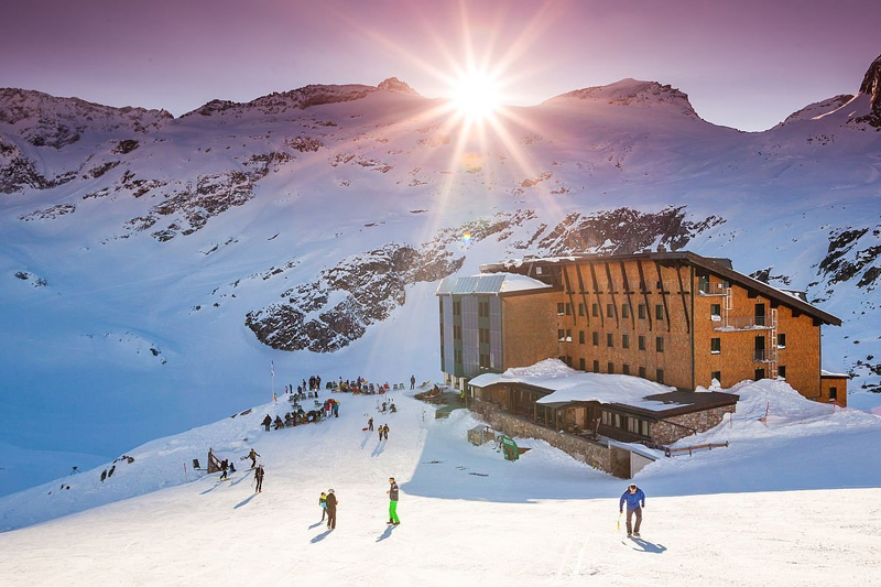 Winterurlaub im Berghotel Rudolfshütte in der Weißsee Gletscherwelt
