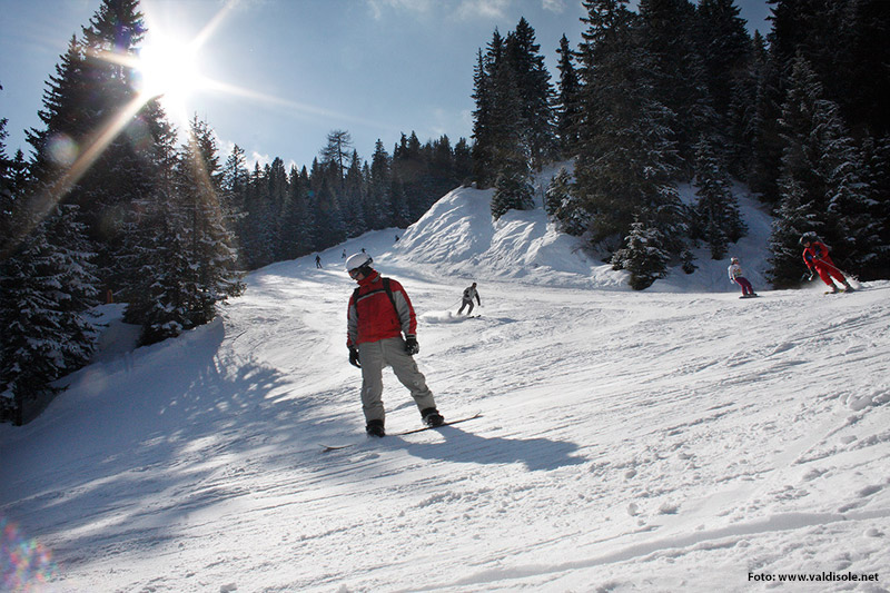 Orti Marivella Piste in der Skiarea Campiglio Dolomiti