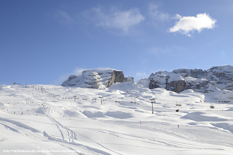 Skifahren im Skigebiet Campiglio Dolomiti di Brenta