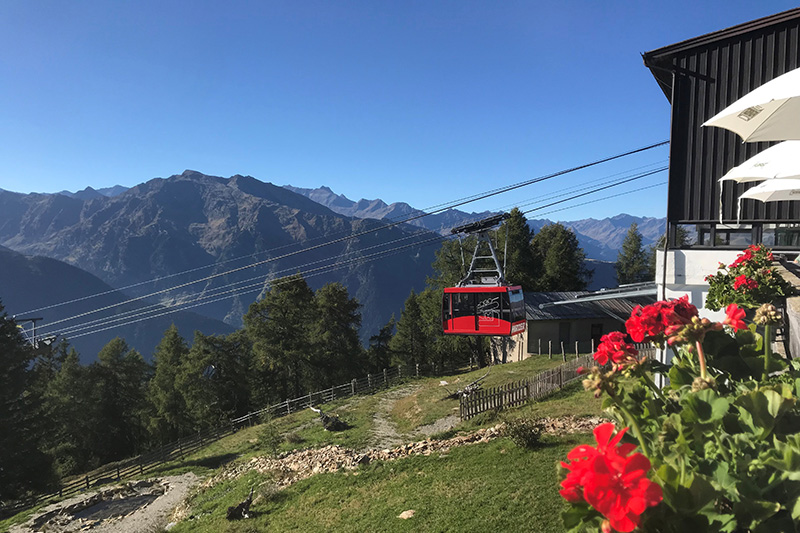 Nur 100 m zur Hirzer-Seilbahn