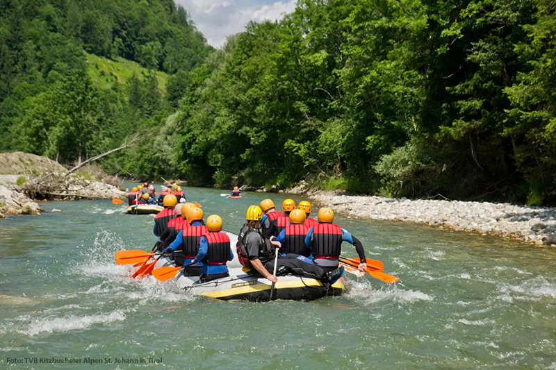 Fluss- & Wildwasserrafting in der Region St. Johann in Tirol