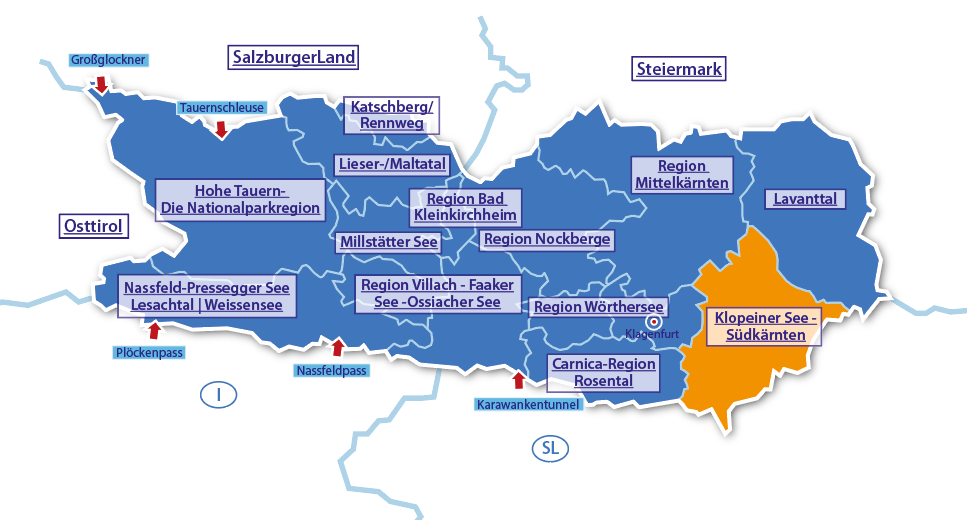 Alpenurlaub Urlaubsregion Klopeiner See - Südkärnten, Kärnten, Österreich