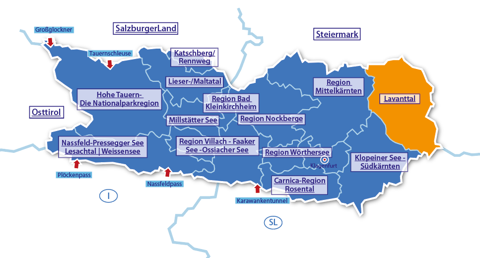Alpenurlaub Urlaubsregion Lavanttal, Kärnten, Österreich