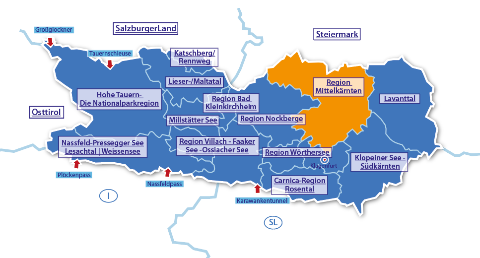 Alpenurlaub Urlaubsregion Mittelkärnten, Kärnten, Österreich