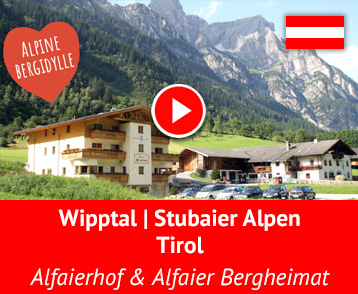 Der Bauernhof ist für das 21. Jahrhundert das, was der Golfclub für das 20. Jahrhundert war. Und auf dem Alfaierhof im Tiroler Gschnitztal erfährst Du, warum das so ist. Der Tiroler Bergbauernhof bietet Dir eine erholsame Auszeit mit dem wunderschönen Panorama der Stubaier Alpen. Mehr Info auf YouTube!