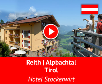 It´s all Reith im Alpbachtal … im Traditionshotel Stockerwirt in Reith zwischen den Kitzbüheler Alpen & Rofangebirge: Ausgezeichnet mit der Krone der Gastlichkeit, 2 Gehminuten zur Reitherkogelbahn, Ebenfalls nur 2 Gehminuten zum Reither Badesee, Familien-Wandergebiet Reitherkogel, … und die Alpbachtal Sommer Card ist inklusive! Mehr Info auf YouTube!