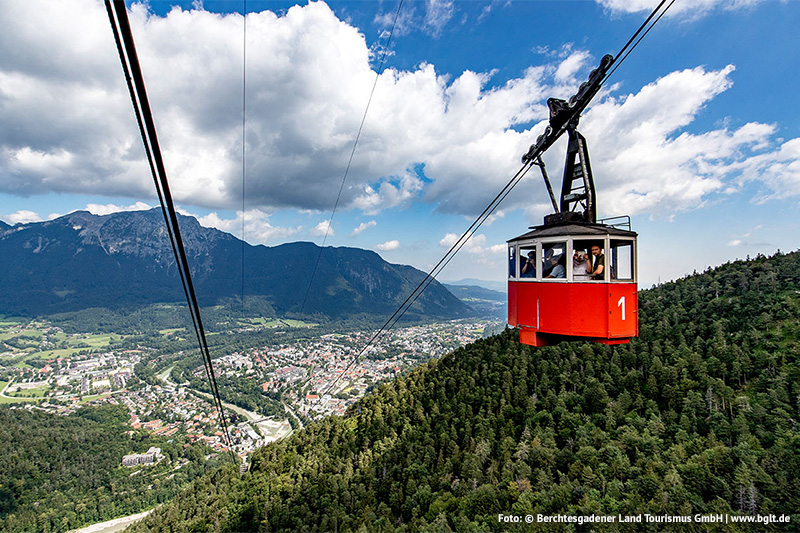Die Predigtstuhlbahn in Bad Reichenhall ist die älteste Seilbahn der Welt