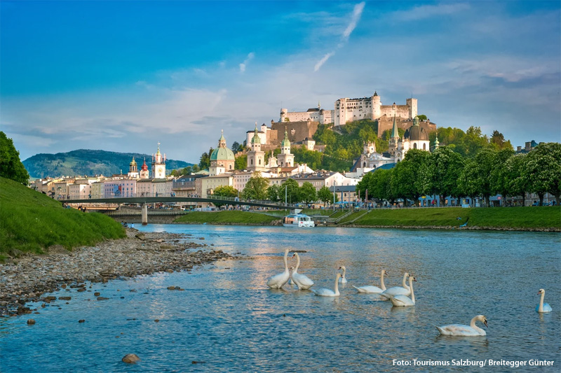 Das Ausflugsziel Salzburg ist in 1 Stunde erreichbar