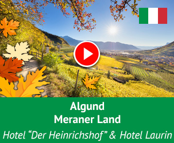 Klein, aber fein und ganz nah an Meran, von den Bergen umarmt und von der Sonne verwöhnt gilt Algund als DER Jungbrunnen in Südtirol. Warum das so ist und warum die beiden Hoteliers Michael und Sepp für uns die coolsten Hoteliers von Algund sind, das seht Ihr in diesem Videoclip. Mehr Info auf YouTube!