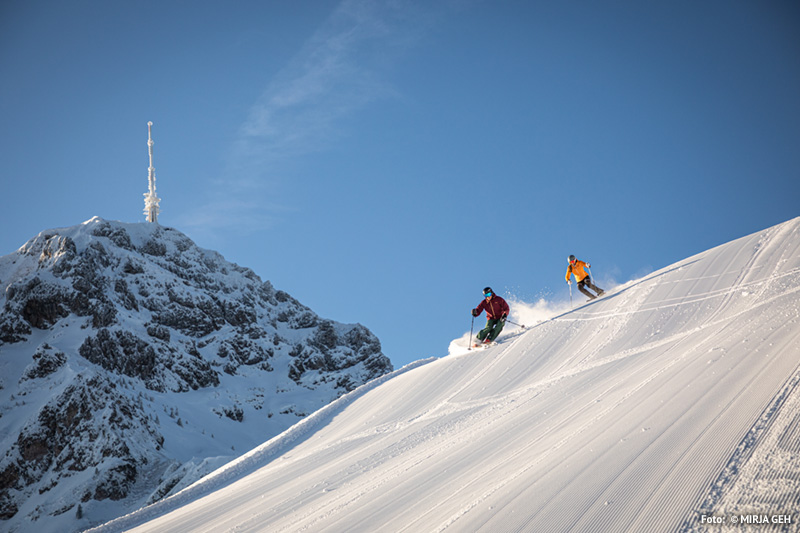 Skifahren am Kitzbüheler Horn