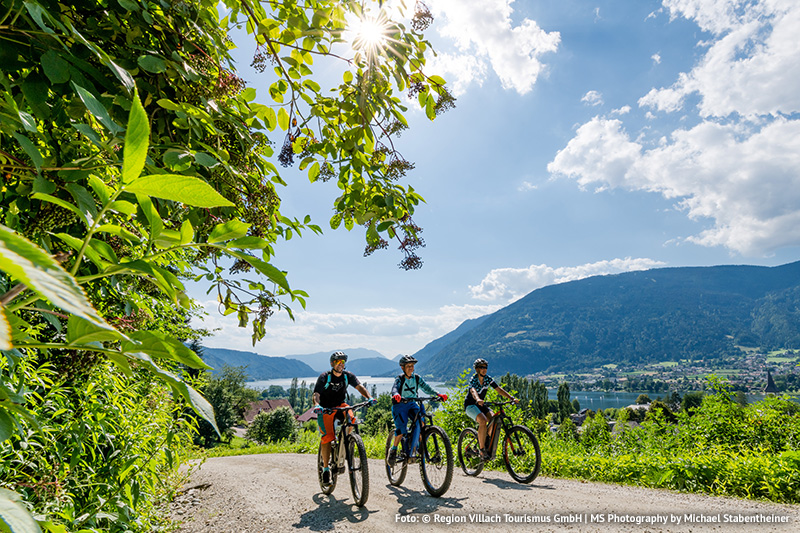 Die Ferienregion Villach - Faaker See - Ossiacher See ist ein Paradies für Radfahrer