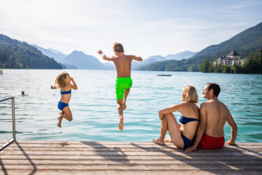 Badespaß am Fuschlsee im Salzburger Land