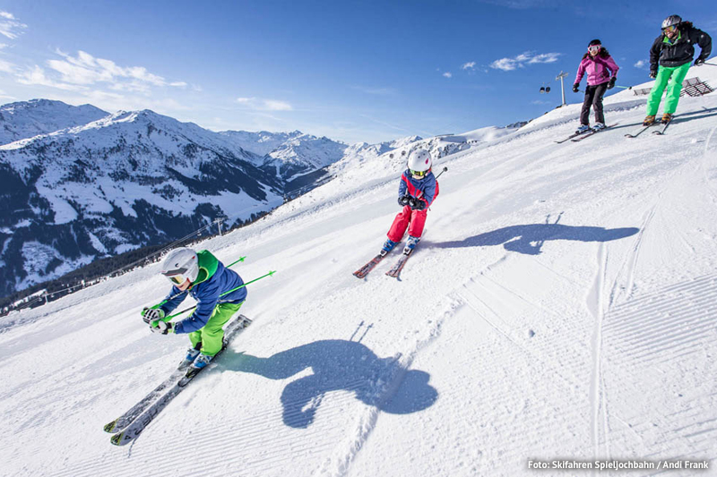 Das Skigebiet Spieljoch ist ideal für Genießer, Anfänger und Familien