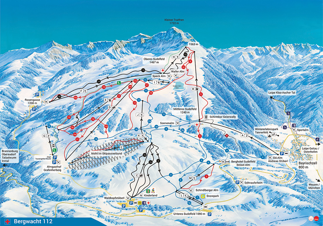 Pistenplan Sudelfeld