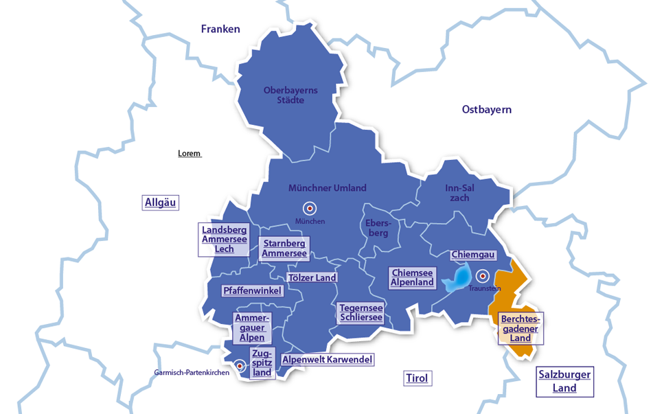 Alpenurlaub Urlaubsregion Berchtesgadener Land, Oberbayern, Deutschland