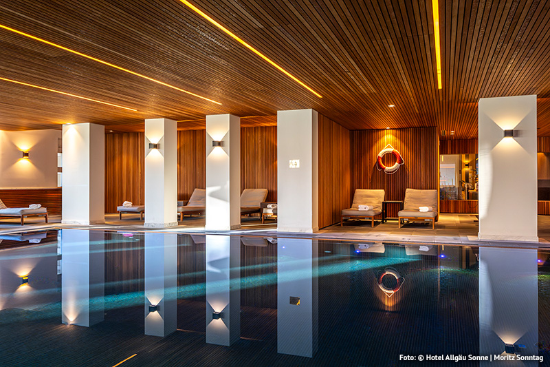 2.100 m² große Wellnesswelt zum Wohlfühlen und Entspannen