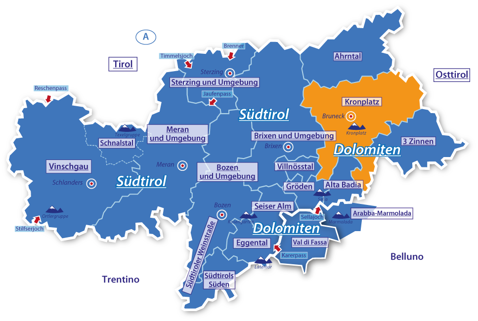 Alpenurlaub Urlaubsregion Kronplatz, Dolomiten, Südtirol, Italien Alpenurlaub Urlaubsregion Kronplatz, Dolomiten, Südtirol, Italien