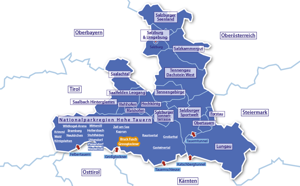 Alpenurlaub Urlaubsregion Bruck Fusch, Nationalpark Hohe Tauern, Salzburger Land, Österreich